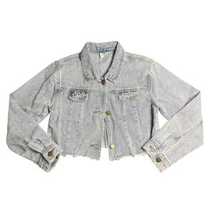 Kid’s Boutique‎ Studded Light Denim Jacket Size 12